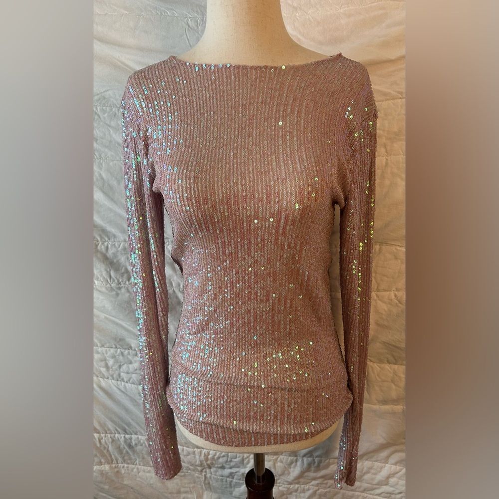 Intimately Free People Gold Rush Long Sleeve - Champagne Float  XS EUC - Picture 6 of 11